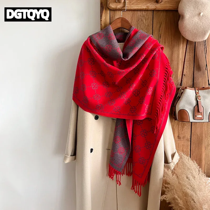 캐시미어 소재의 여성용 겨울 스카프, 따뜻하고 두꺼운  - Go Ethnic Fashion 리뷰 및 가격
